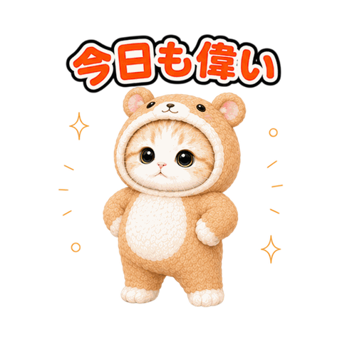 貓咪玩偶裝日常貼圖(JP) 94