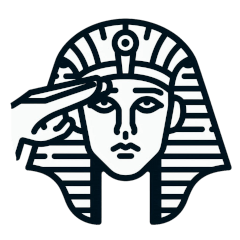 Simple Egyptian Pharaoh Stickers