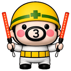 Tiny Construction Oyaji-kun Stickers