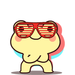 Yellow Frog 3 : Pop-up stickers