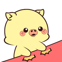 Yellow Pig : Pop-up stickers