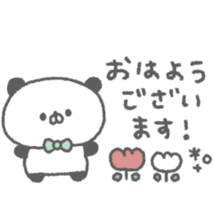 cute ribbon panda sticker #23