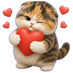 Calico Chubby Cat Charm(TWN)