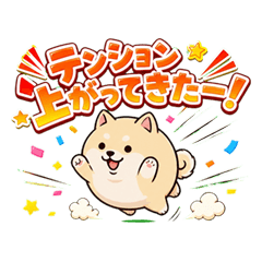 わんころまるのハイテンションスタンプ