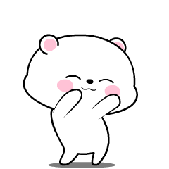 Baby White Bear 8 : Animated Stickers