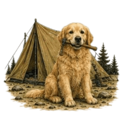 [No text]A camping-loving  Retriever2