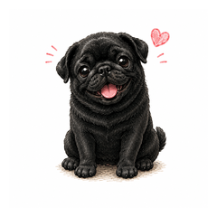 The Dog Story of Kimame, the Black Pug