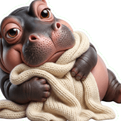 Funny Fat Hippo