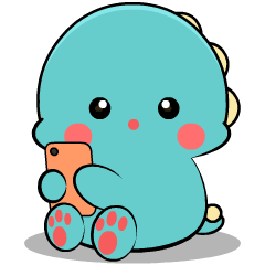 Dino Blue :  Pop-up stickers