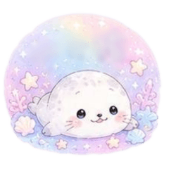 [No text]Spotted seals and penguins
