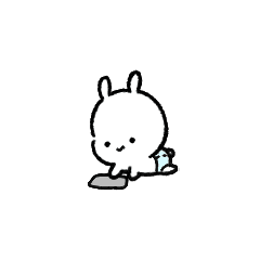 Maybe the baby rabbit moves (it's small)