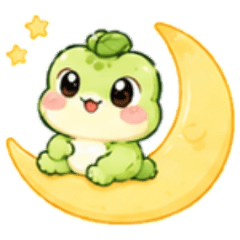 Cute Frog Large Sticker