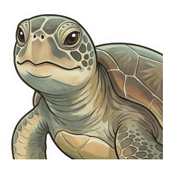 Cute Sea Turtle Daily Stickers1