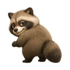 Mischievous Japanese Raccoon Dog