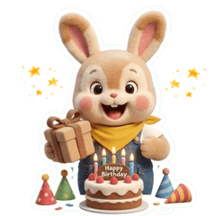 Uta the Rabbit - Daily Stickers