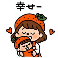 orange mom sticker
