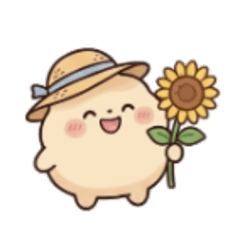 ほわほわパンちゃんの夏スタンプ
