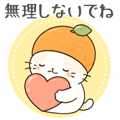 Ehime Mikan Cat - Cheerful Support