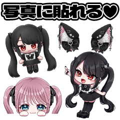 Hand-Drawn Jirai Photo Stickers
