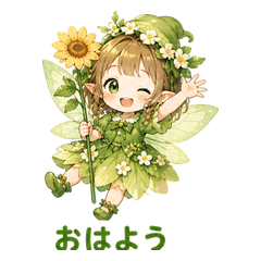 Green Flower Fairy