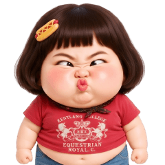 Funny face girl 254 EN
