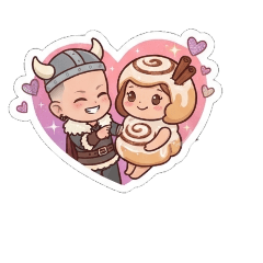 viking and a cinnamon