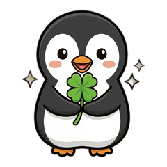 Clover Penguin: Lucky Everyday Stickers