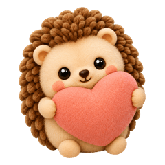 Fluffy Baby Hedgehog Daily Stickers