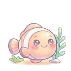 [No text]Cute clownfish