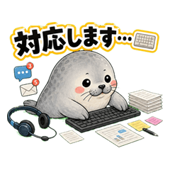Azarashi-kun Office Life Stickers