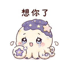 Star Ink Octopus | Bedtime Miss You