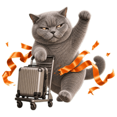 Miso Gray Cheeky Cat (No text)