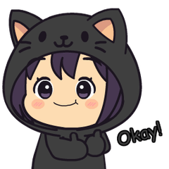 Kuro Cat 2 : Pop-up stickers