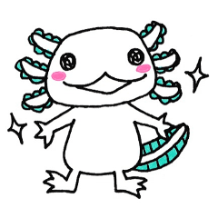 Everyday Sticker of Axolotl