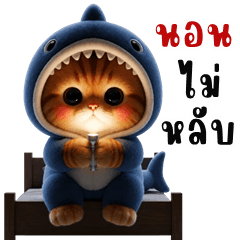 น้องแมวฉลาม (บิ๊กสติกเกอร์)