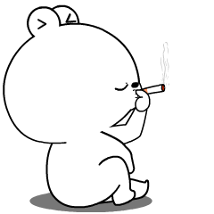 Weird White Bear 8 : Animated Stickers