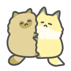 Raccoon dog and fox cute