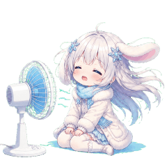 夏が苦手な雪ウサギ