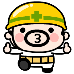 かわいく飛び出す！おやじ君