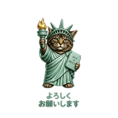 Ryu-chan at the Statue of Liberty
