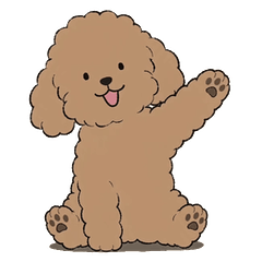 Mofumofu Toy Poodle Animated Stickers