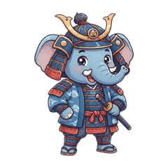 Traveling Elephant Samurai♪