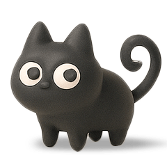 *cute black cat neromaru(3D)(tw)