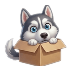 Practical and cute husky