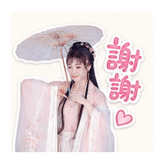 粉紅古風貼圖