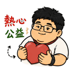 樂善好施的小胖子