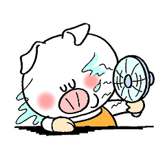 夏を感じるコブタのチッチョ