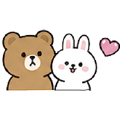 Cute Lovely Rabbit Bear  Daily Love6