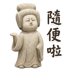 看淡一切的石像