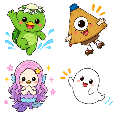 Cute Japanese Ghosts for Every Day